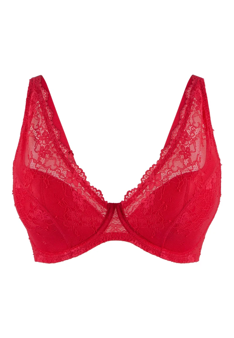 LingaDore 1400-6 Triangel plunge BH Rot