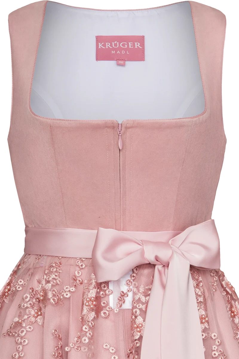 Mittellanges Dirndl mit Samtmieder