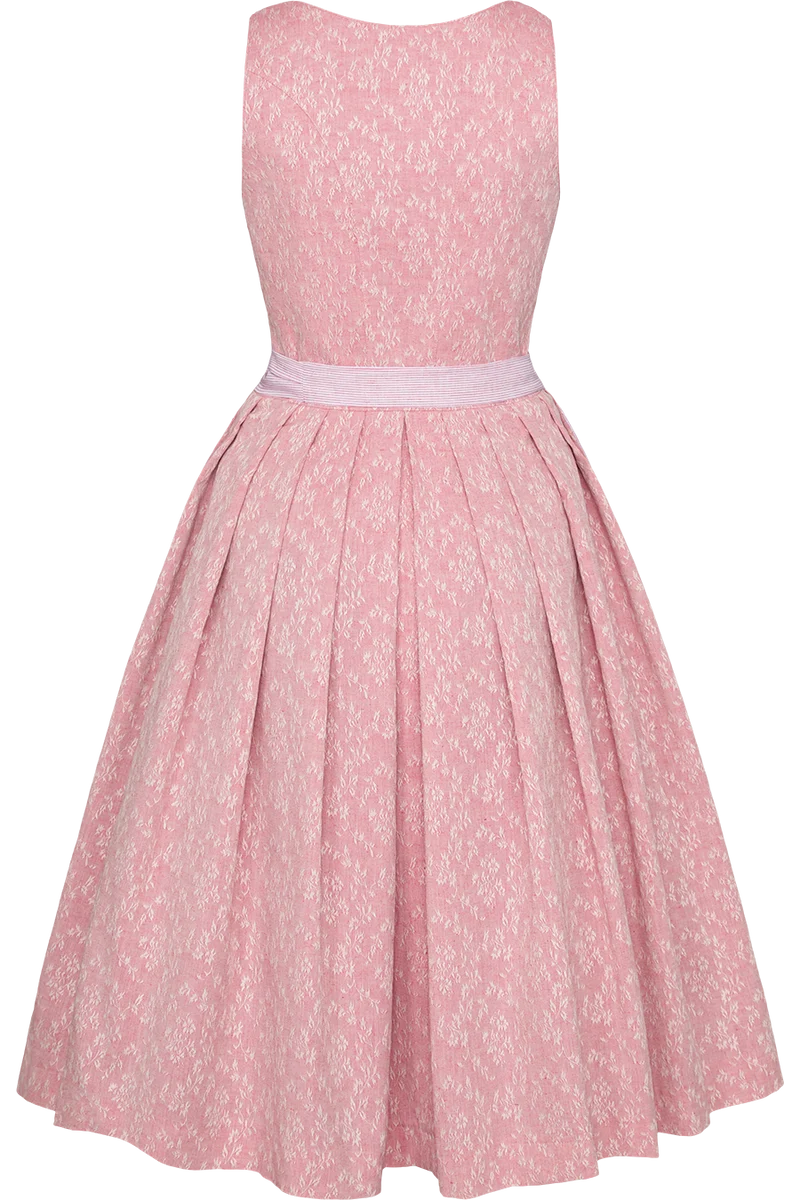 Midi-Dirndl mit floralem Webmuster