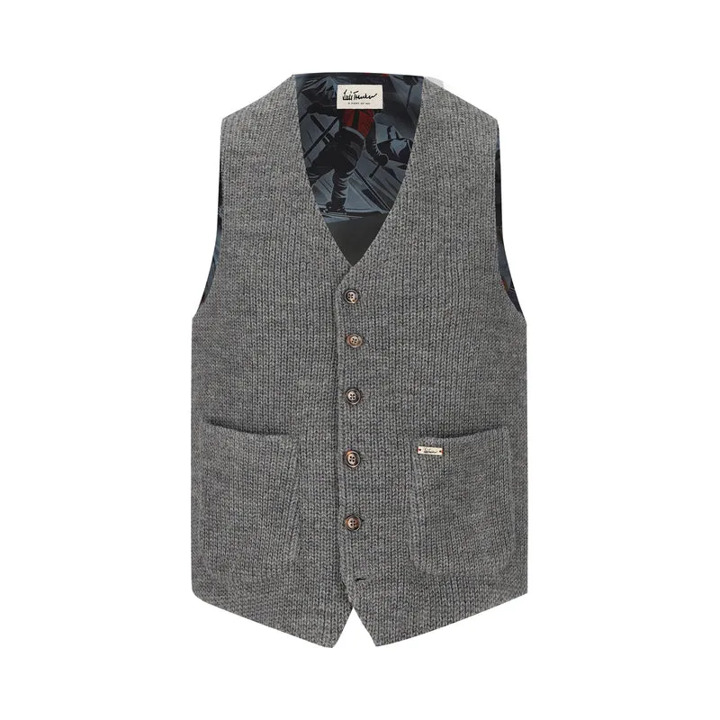 Strickweste Luseba Grau