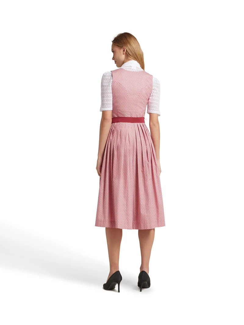 Spitzen-Dirndlbluse mit Schalkragen