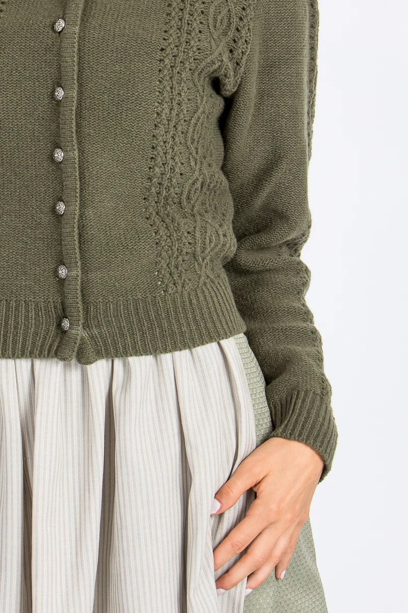 Berwin & Wolff Strickjacke 16226 olivgrün