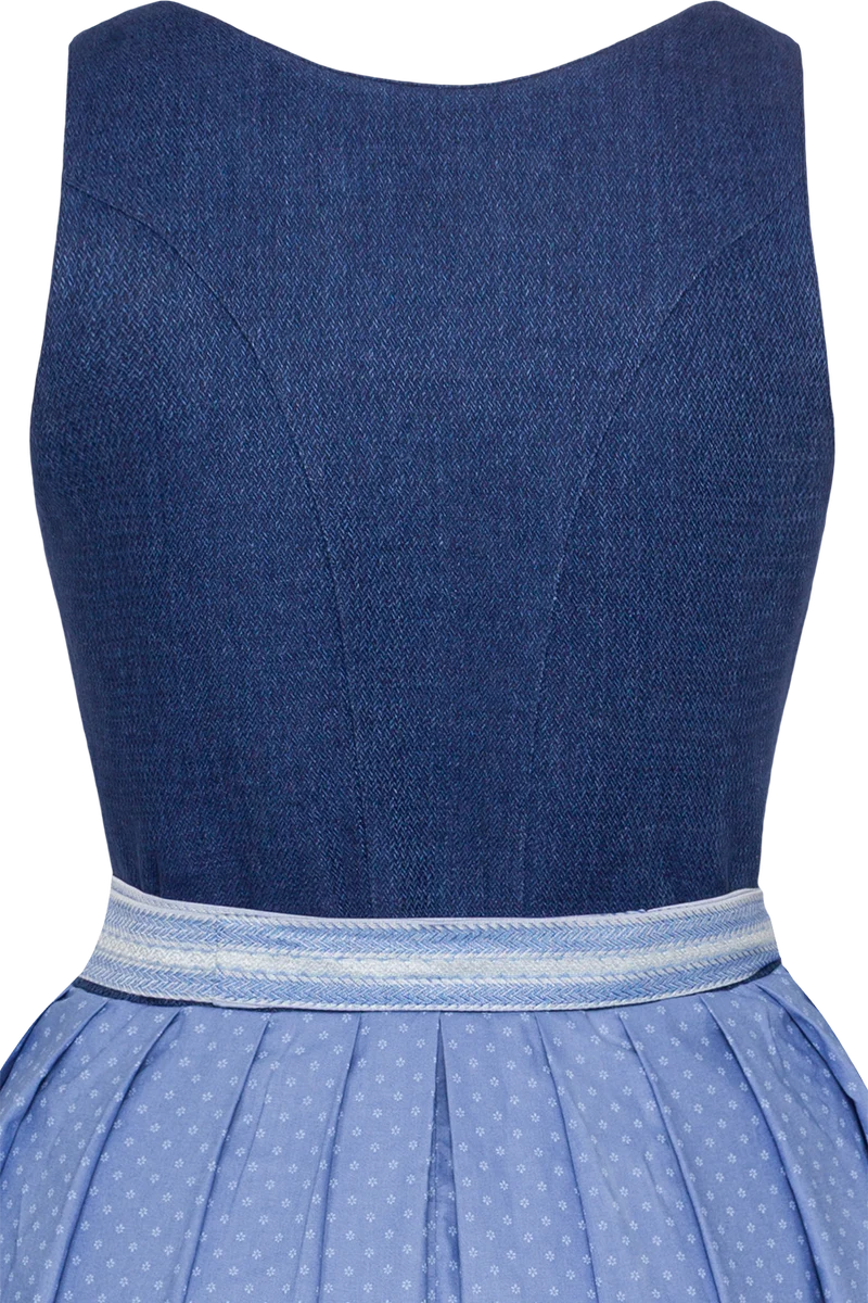 Langes Dirndl mit Leinenmieder