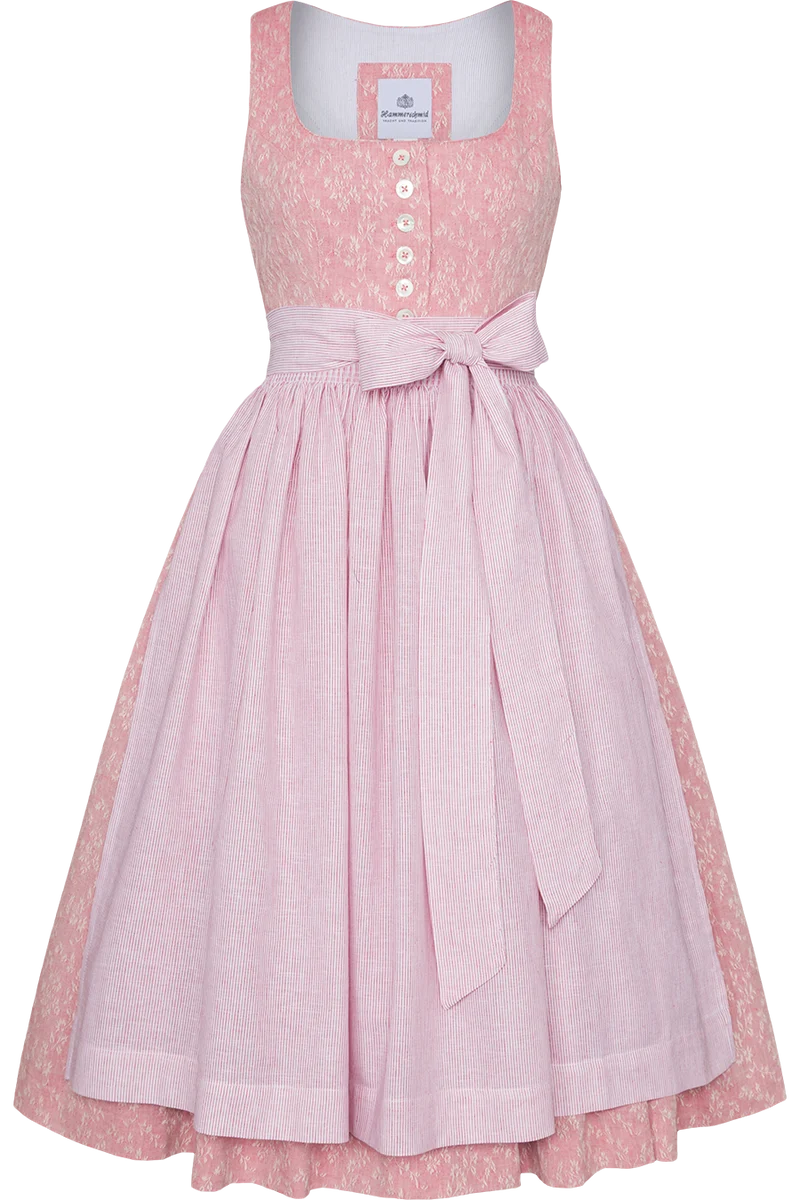 Dirndl mittellang 70cm mit Webmuster