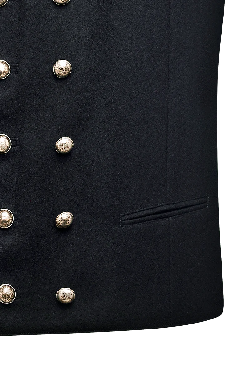 Doppelreiher Gilet aus Loden