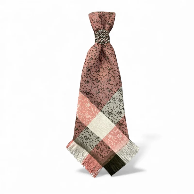 Binderl mit Ring Rosa/Olive
