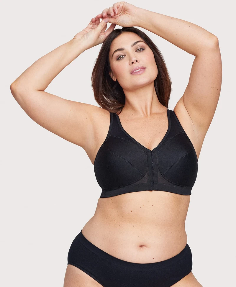 MagicLift Front-Closure Posture Back Bra Black