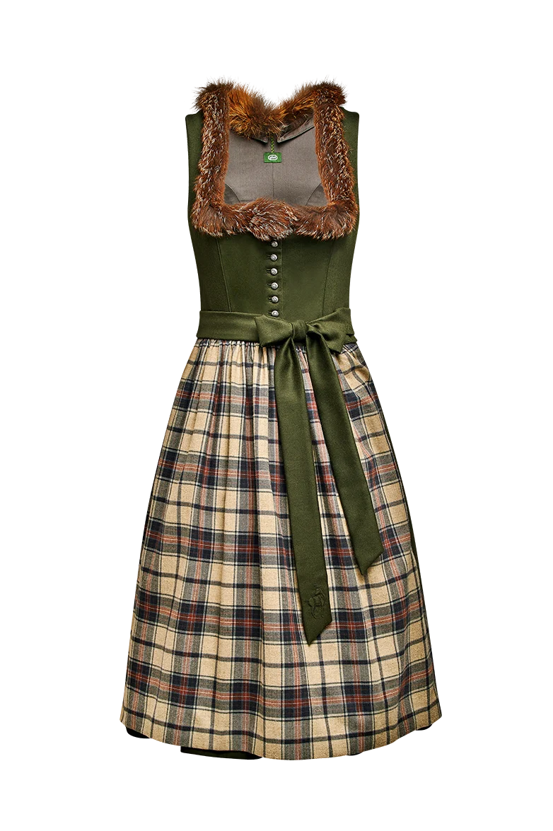Jagd-Dirndl mit Rotfuchsband