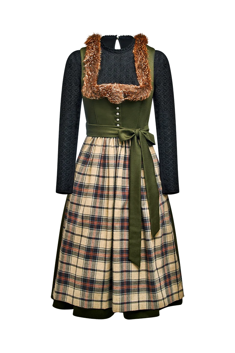 Jagd-Dirndl mit Rotfuchsband