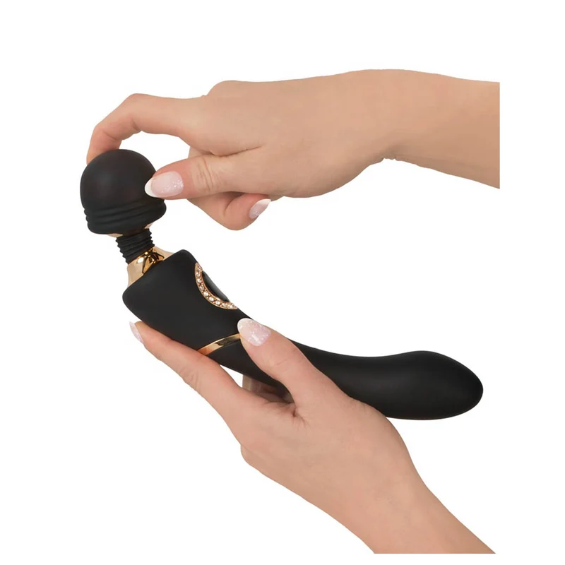 Cleopatra Wand Massagestab in edler Optik mit 10 Vibrationsmodi
