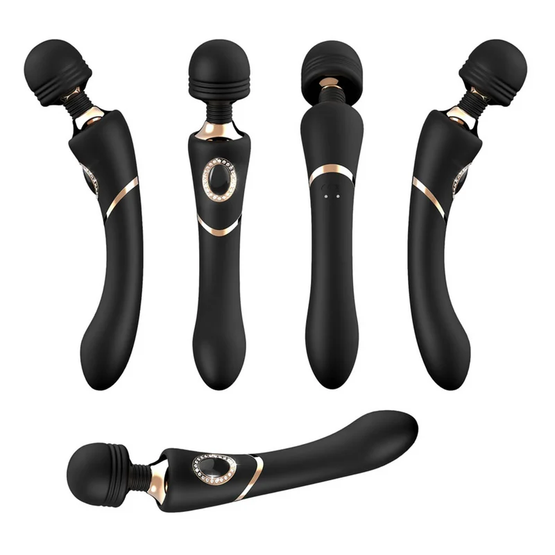 Cleopatra Wand Massagestab in edler Optik mit 10 Vibrationsmodi