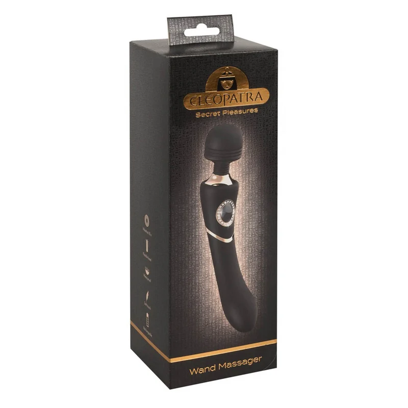 Cleopatra Wand Massagestab in edler Optik mit 10 Vibrationsmodi