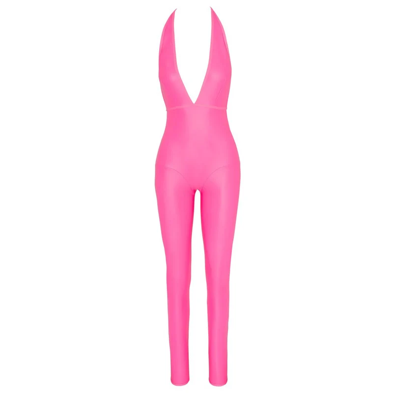 Damen Overall S-L im stylischen Mattlook in Hotpink "Melinda"