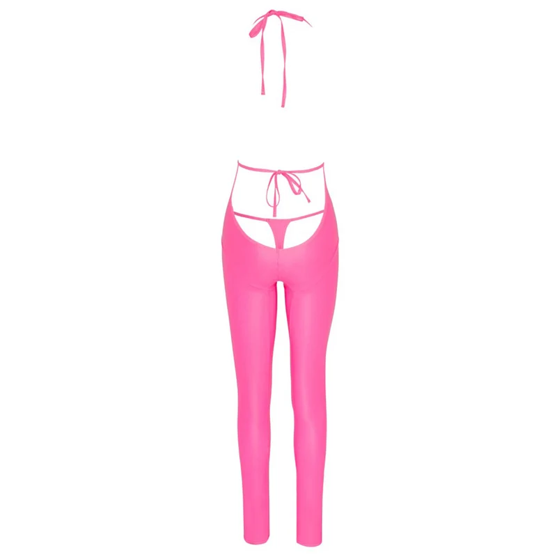 Damen Overall S-L im stylischen Mattlook in Hotpink "Melinda"