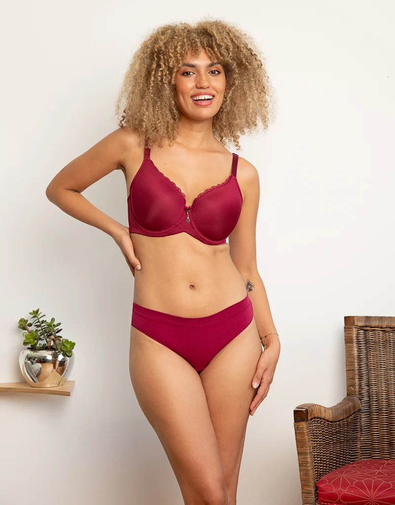 String Cotton Basic Bordeaux