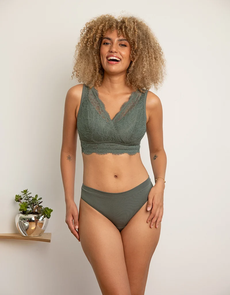 String Cotton Basic Olive