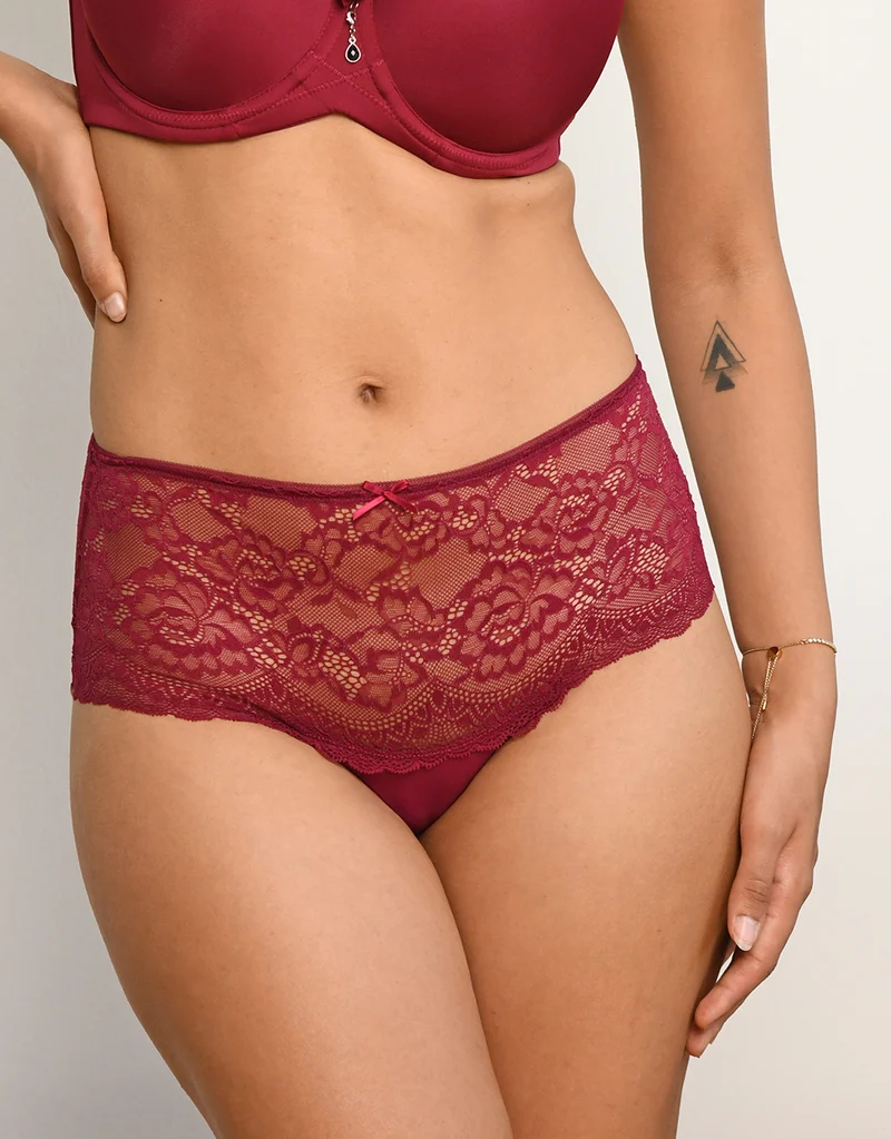 High-Panty-Set 5x Lace Basic Herbst