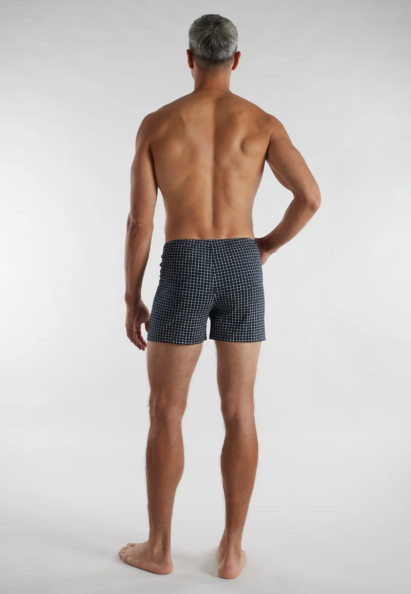 CECEBA Shorts 2er Pack blau-dunkel-Allover