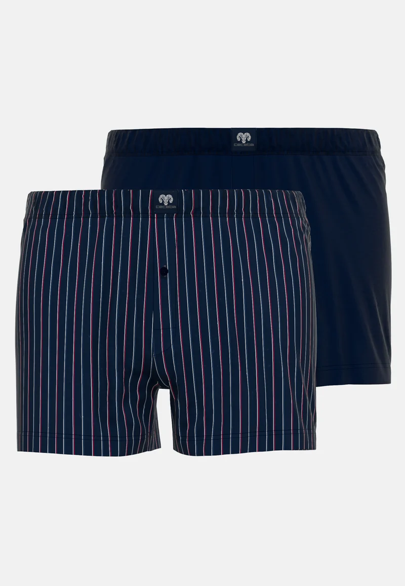 CECEBA Shorts 2er Pack navy-red