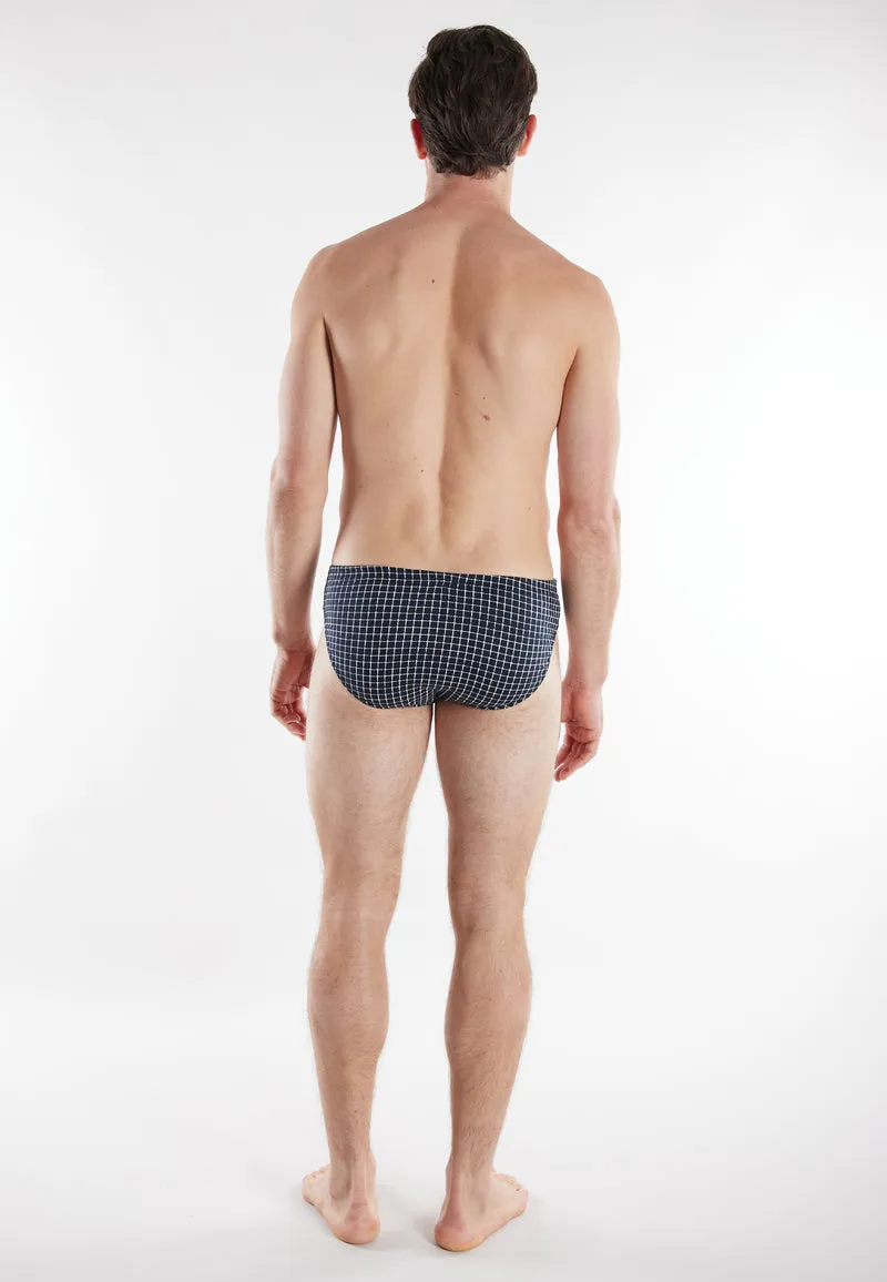 CECEBA Sport Slip 3er Pack blau-dunkel-Allover
