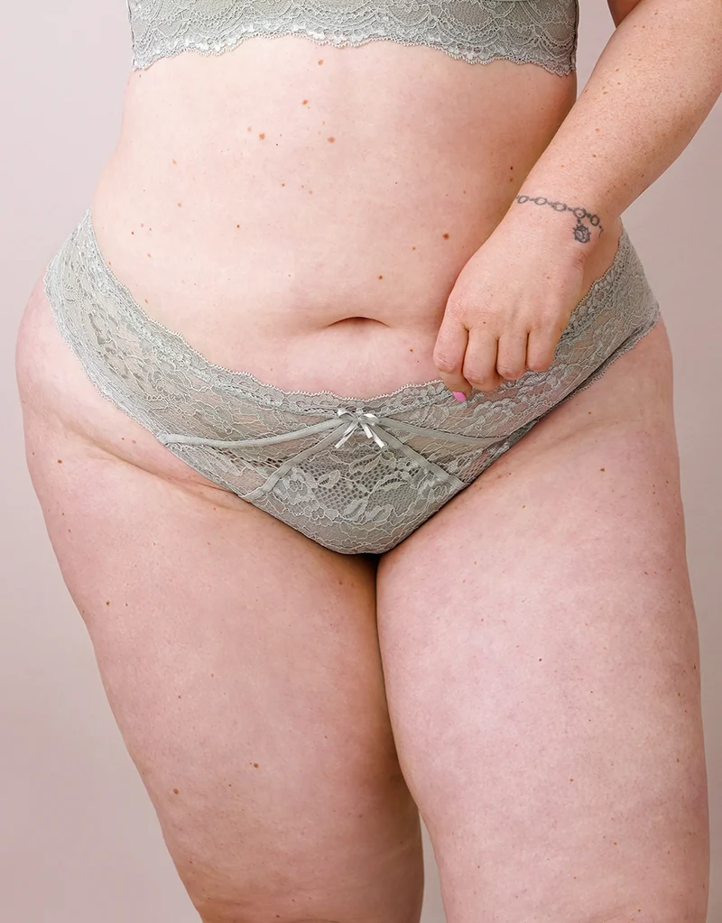 String Eliana Satin Sagegrey