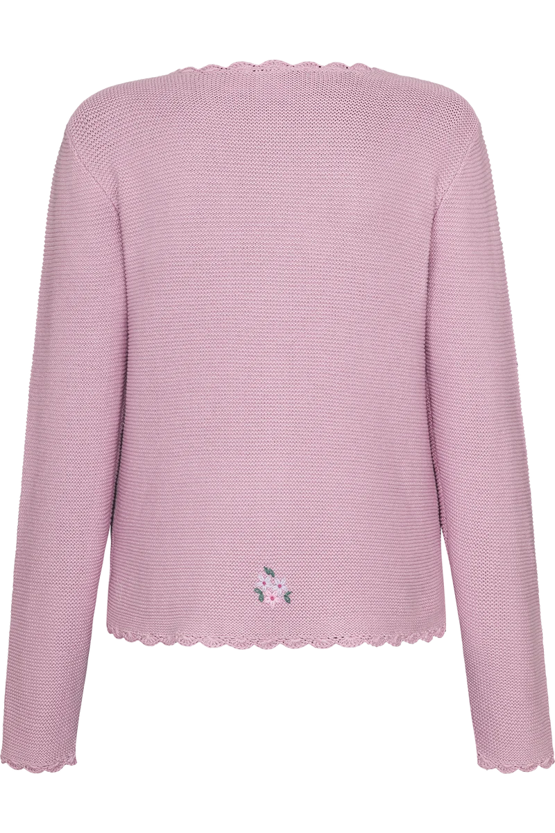 Damen Strickjacke mit Blümchenstickerei