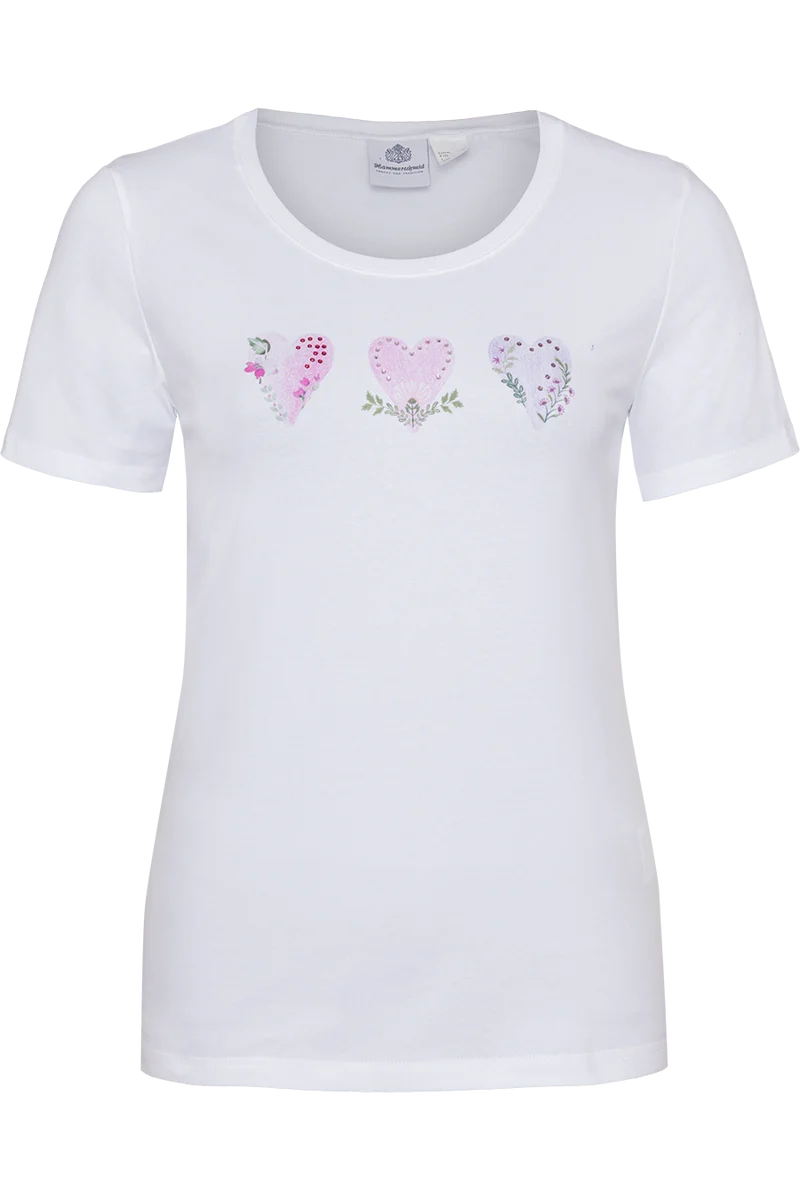 Damen Trachtenshirt mit Strasssteinchen