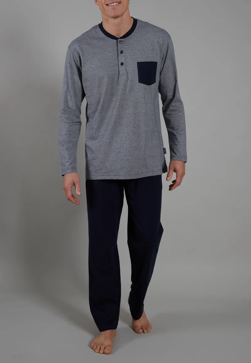 CECEBA Pyjama, 3-Knopf, offen navy blaze