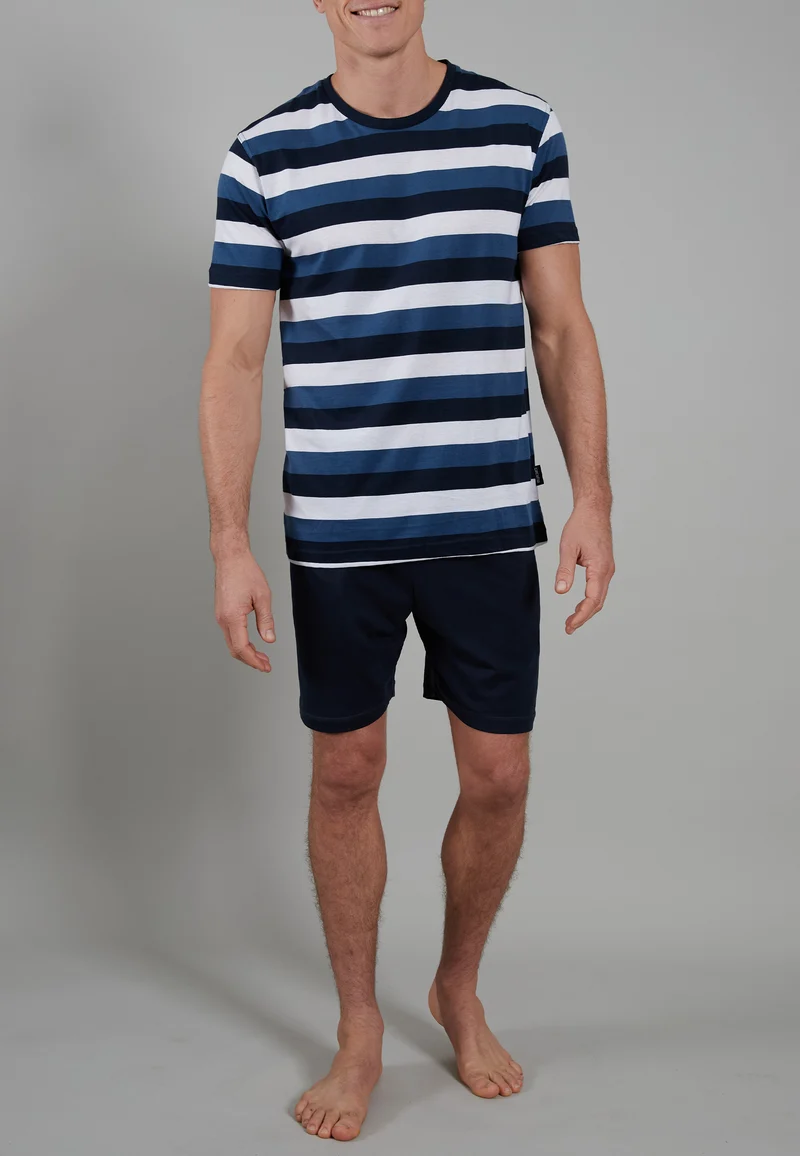 CECEBA Shorty, Rundhals blau-mittel-Ringel