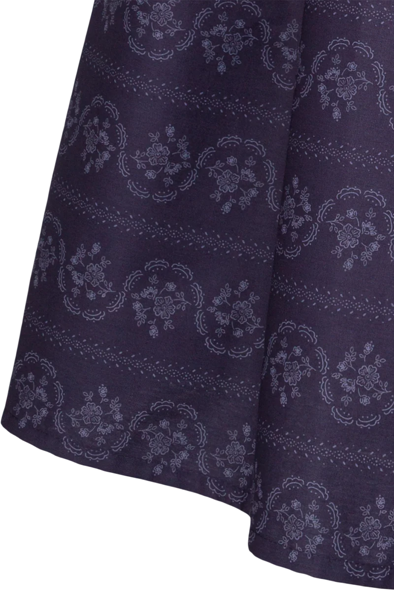 Baumwollrock 80 cm mit floralem Muster