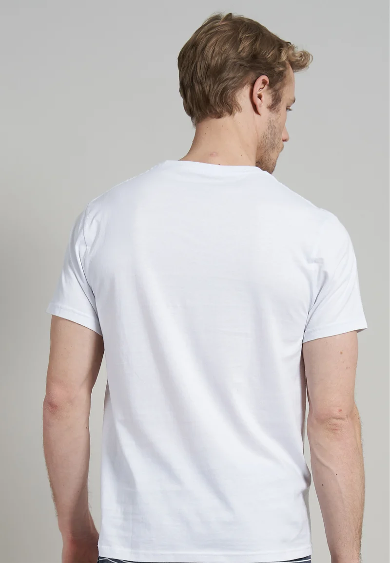 CECEBA Shirt, 1/2, Rundhals 2er Pack weiss