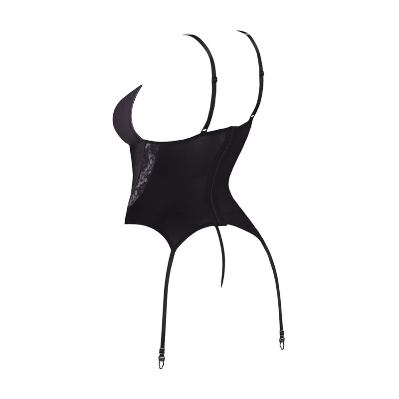 Elegantes Strapshemd Set S-XL mit Spitzen-Einsätzen Rot "Alexandra"