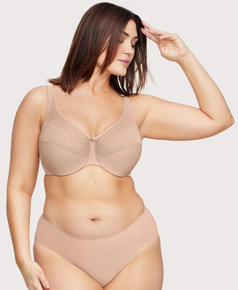 WonderWire Minimizer Bra Cafe