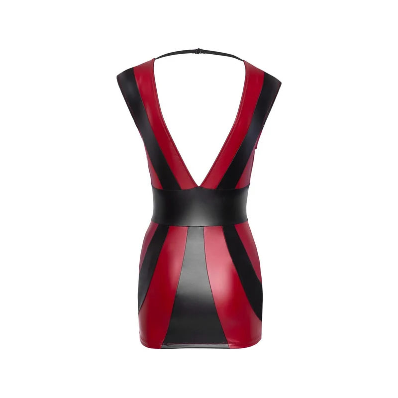 Sexy Minikleid S-XL im 2-farbigen Matt-Look "Valentina"