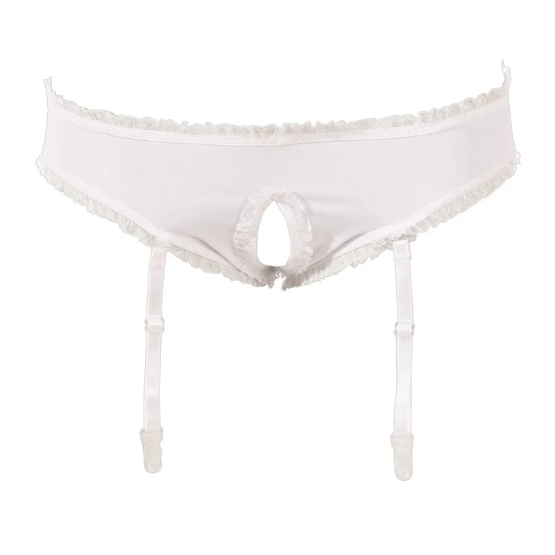 Schulmädchen Kostüm S - XL mit ouvert Straps-String "Jennifer"