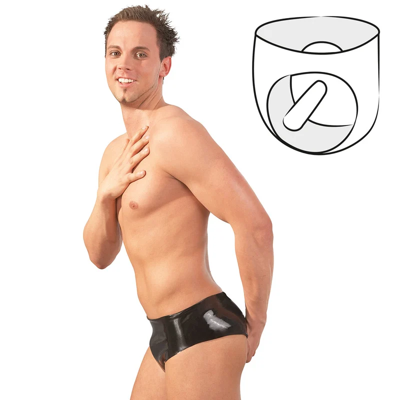 Latex Anal Dildo Slip M-L schwarz "Travis"