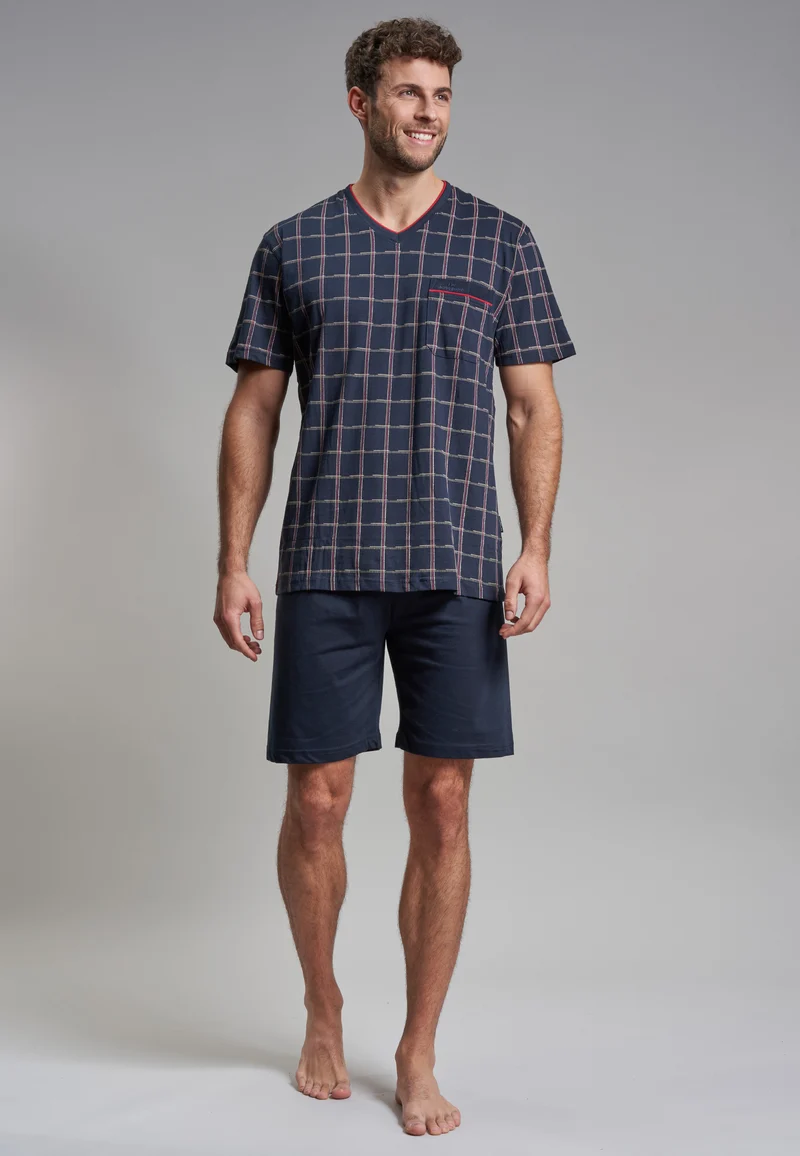 GÖTZBURG Shorty, V-Ausschnitt Navy