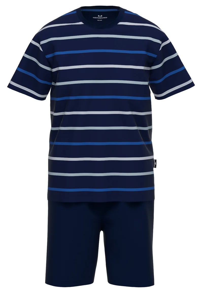 GÖTZBURG Shorty, Rundhals blau-mittel-Ringel