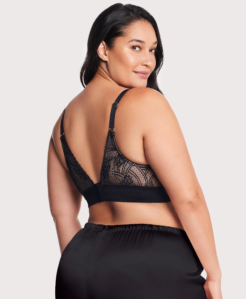 Bramour Gramercy Luxe Lace Bralette Black