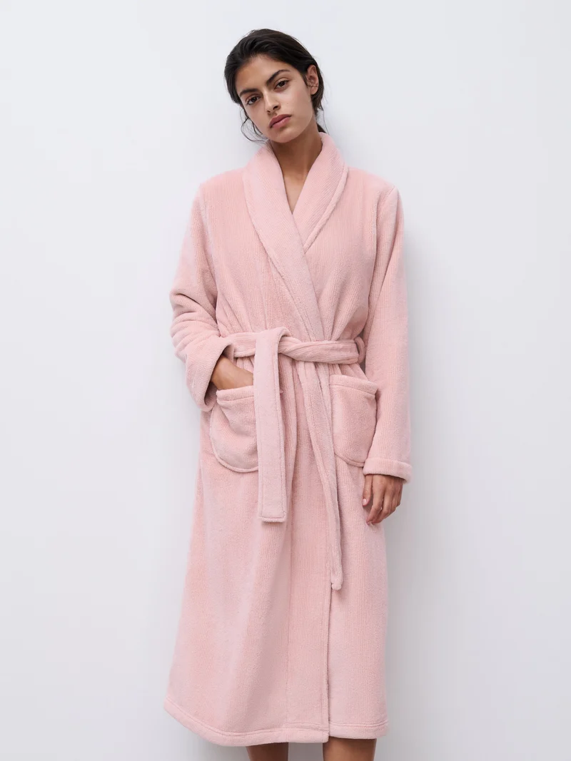 Femilet - Teddy-Bademantel Authentic Pink