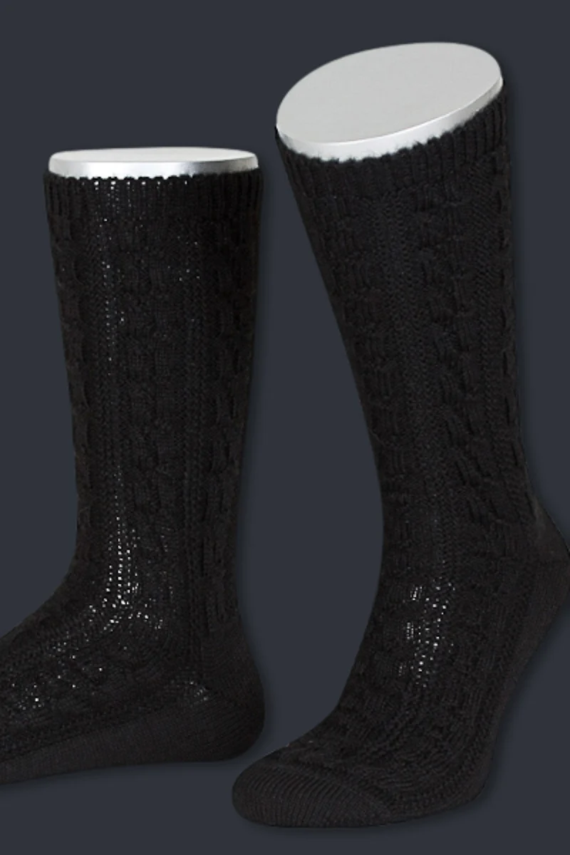 Lusana Schoppersocken L5697 Schwarz