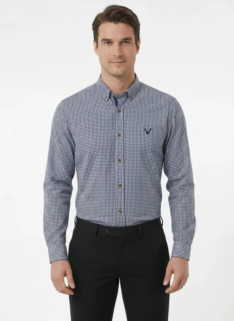 Hemd Blau Kariert