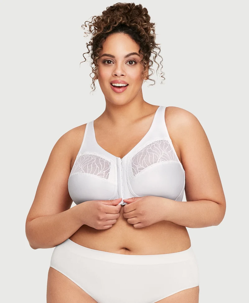 MagicLift Front-Closure Natural Shape Bra White