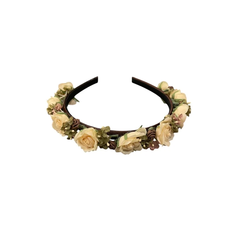Haarreif braun beige