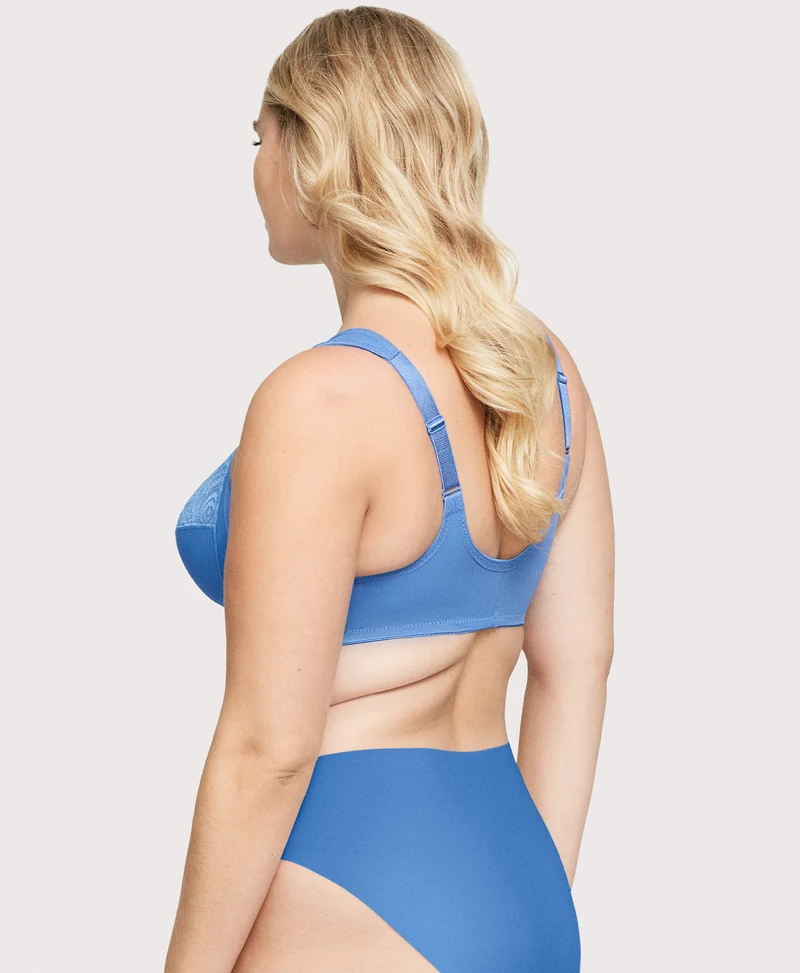 Front-Closure WonderWire Bra Blue Azure