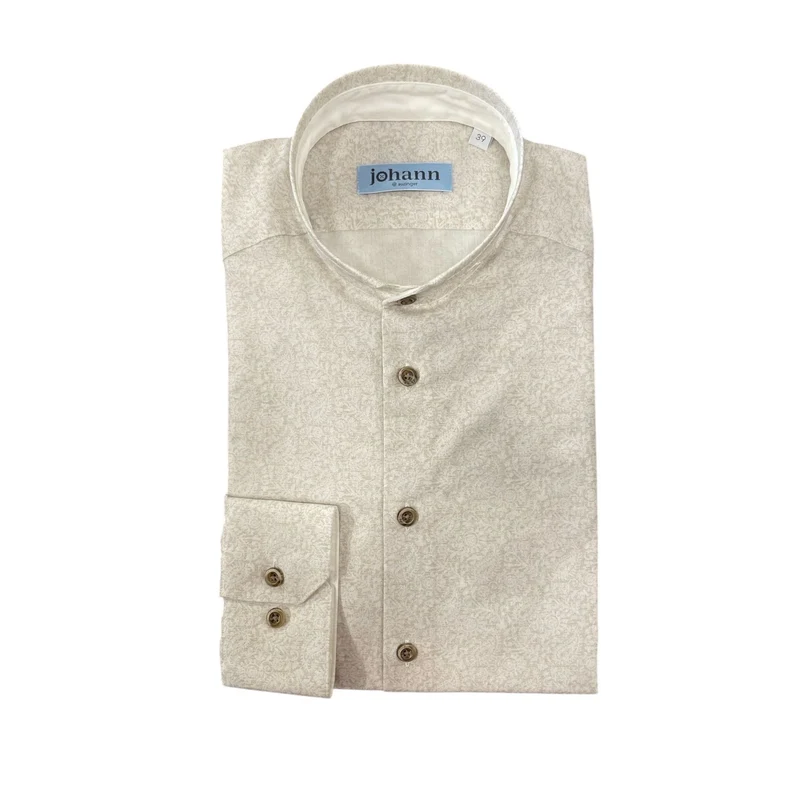Hemd beige gemustert