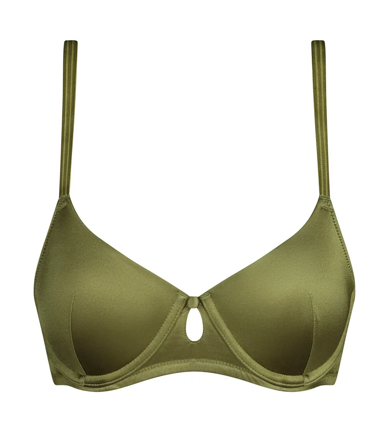 Gepolsterter Bügel-BH in Khaki-Grün Silk Radiance