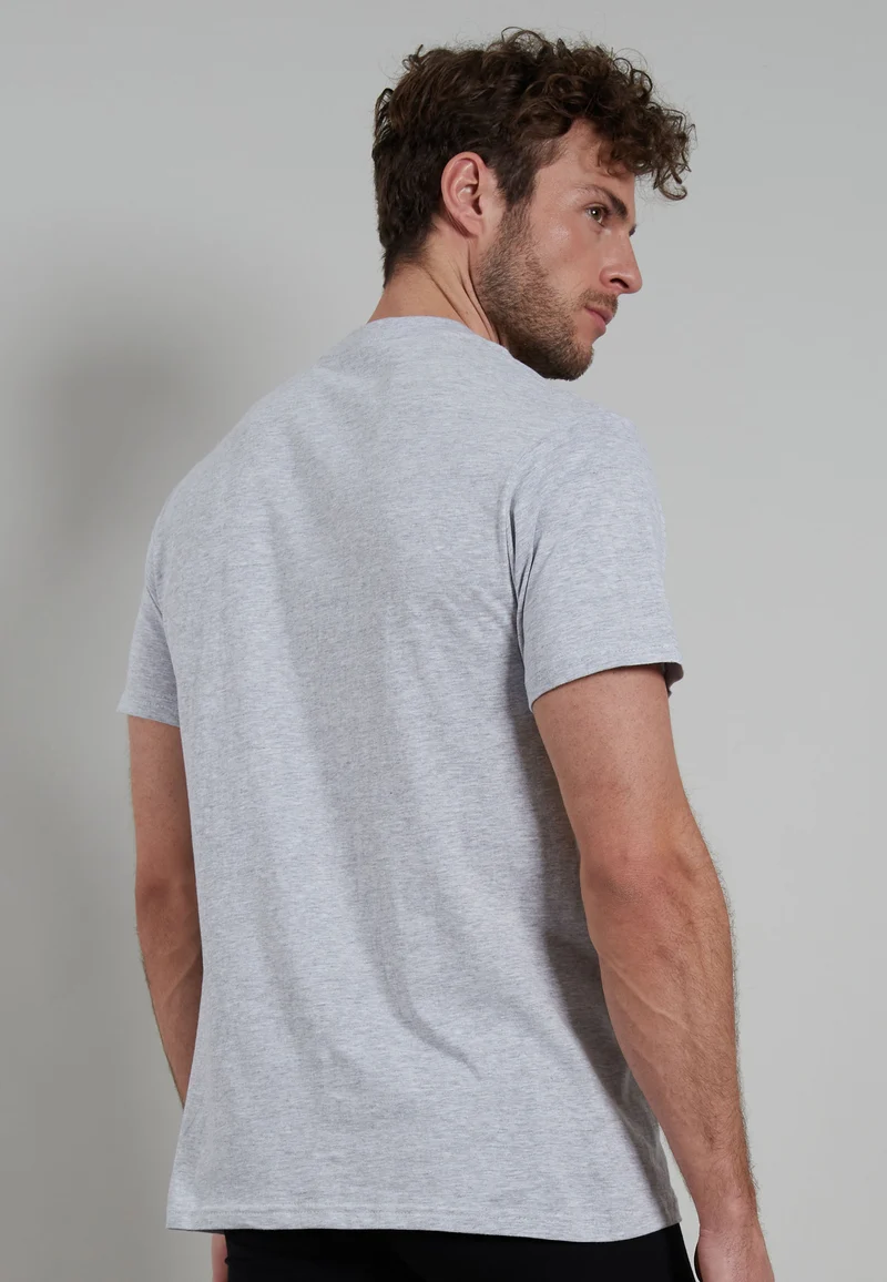 GÖTZBURG Shirt, 1/2, Rundhals 2er Pack grau-mittel-melange
