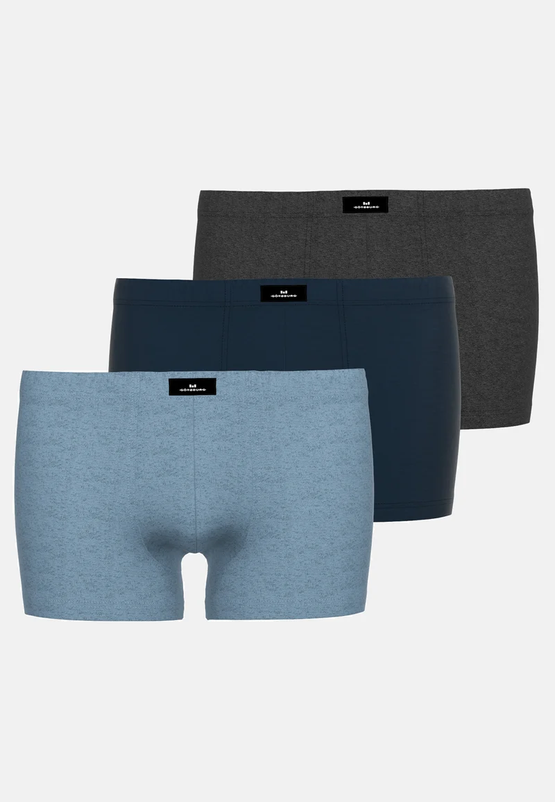 GÖTZBURG Pants 3er Pack blau-dunkel-melange