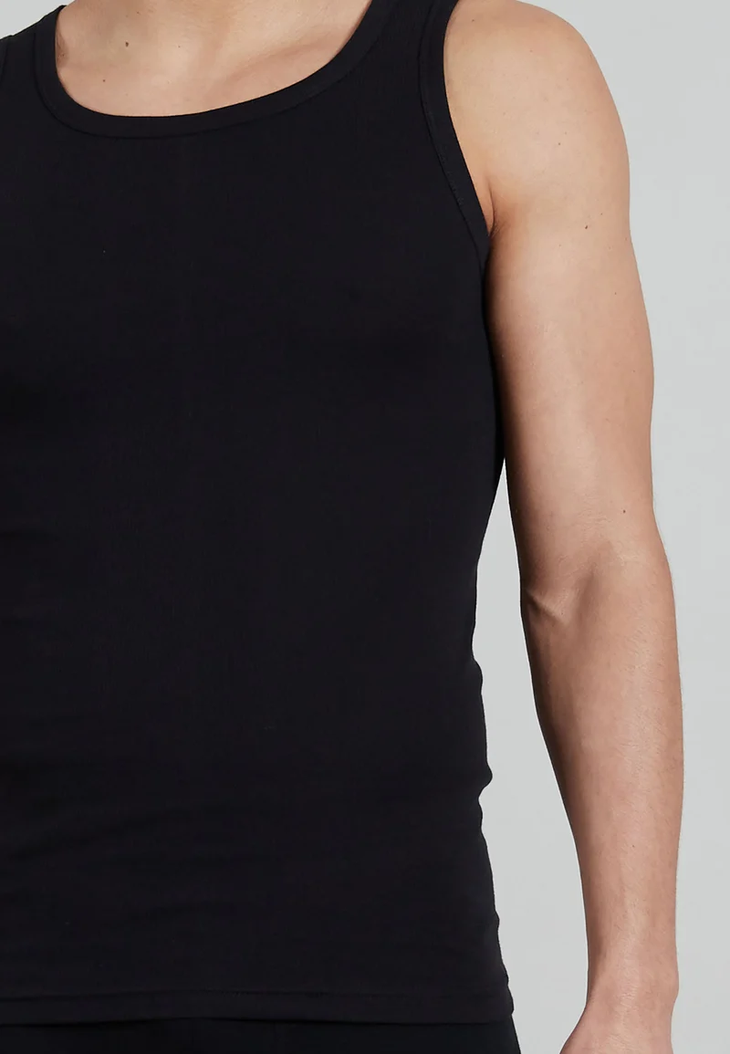 TOM TAILOR Tanktop 2er Pack black